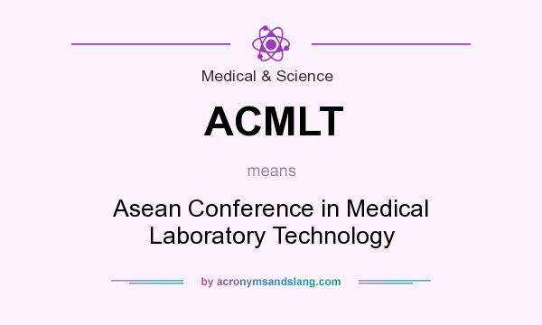What does ACMLT mean? It stands for Asean Conference in Medical Laboratory Technology