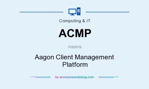 What does ACMP mean? It stands for Aagon Client Management Platform