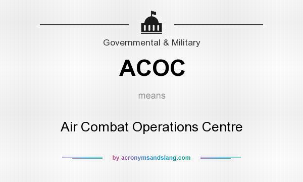 What does ACOC mean? It stands for Air Combat Operations Centre