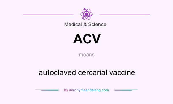 What does ACV mean? It stands for autoclaved cercarial vaccine