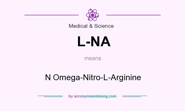 What does L-NA mean? It stands for N Omega-Nitro-L-Arginine