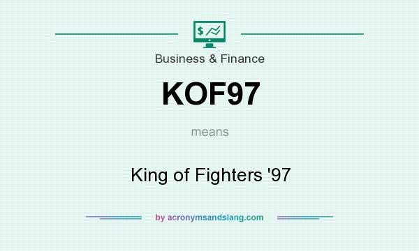 What does KOF97 mean? It stands for King of Fighters `97