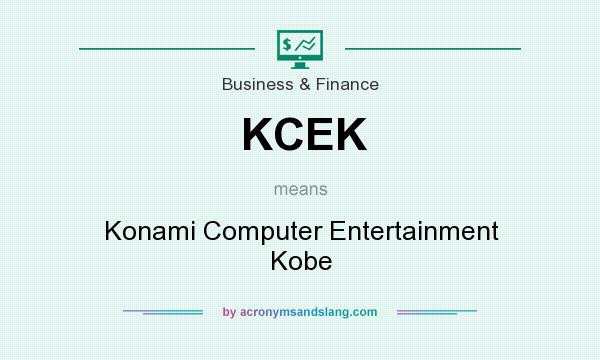 What does KCEK mean? It stands for Konami Computer Entertainment Kobe
