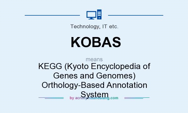 What does KOBAS mean? It stands for KEGG (Kyoto Encyclopedia of Genes and Genomes) Orthology-Based Annotation System