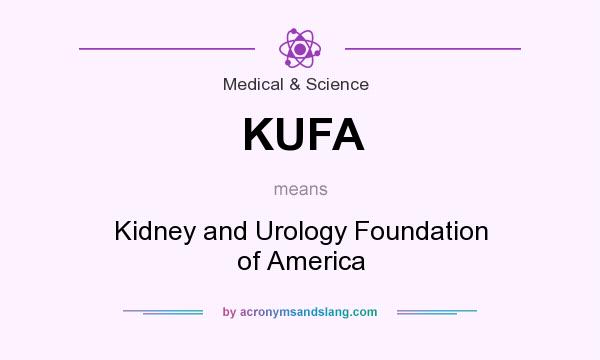 What does KUFA mean? It stands for Kidney and Urology Foundation of America