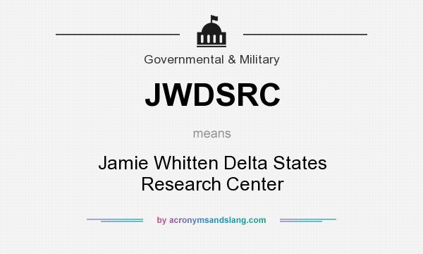 What does JWDSRC mean? It stands for Jamie Whitten Delta States Research Center