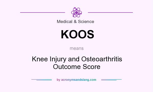 What does KOOS mean? It stands for Knee Injury and Osteoarthritis Outcome Score
