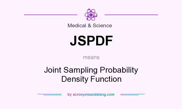 What does JSPDF mean? It stands for Joint Sampling Probability Density Function