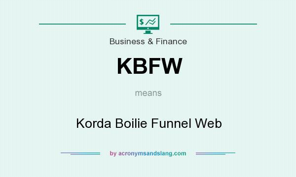 What does KBFW mean? It stands for Korda Boilie Funnel Web