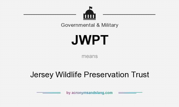 What does JWPT mean? It stands for Jersey Wildlife Preservation Trust
