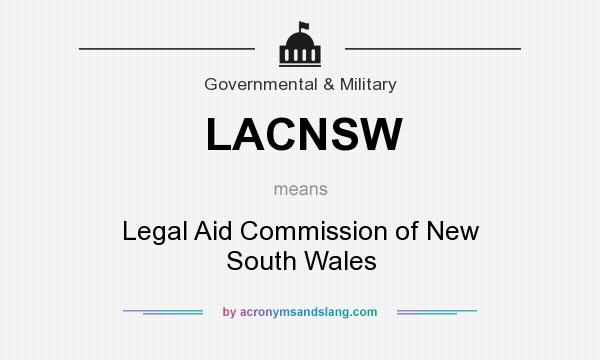 What does LACNSW mean? It stands for Legal Aid Commission of New South Wales