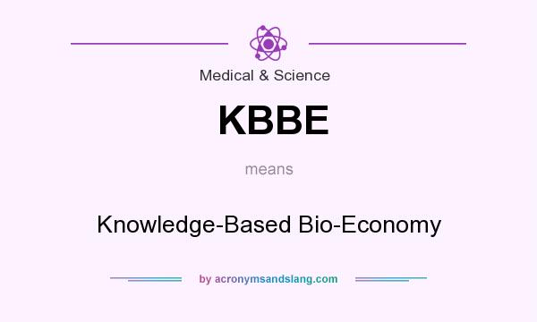 What does KBBE mean? It stands for Knowledge-Based Bio-Economy