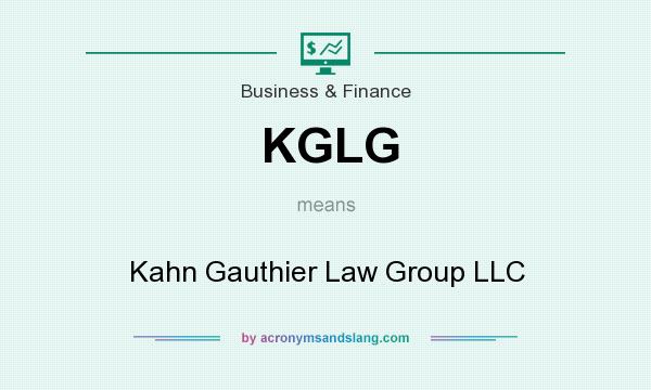 What does KGLG mean? It stands for Kahn Gauthier Law Group LLC