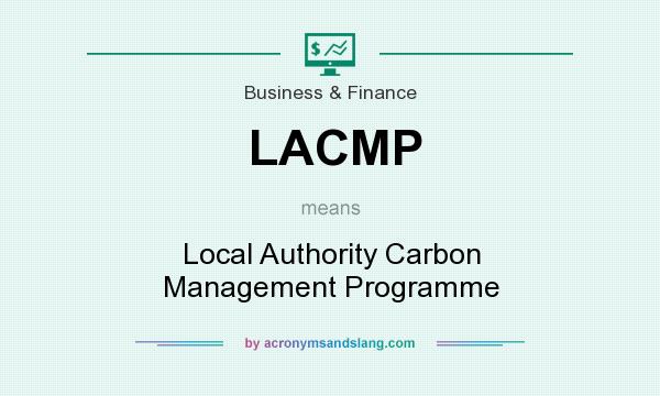 What does LACMP mean? It stands for Local Authority Carbon Management Programme