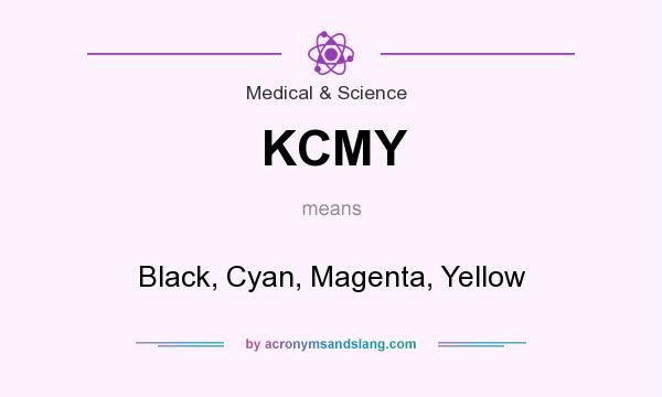 What does KCMY mean? It stands for Black, Cyan, Magenta, Yellow