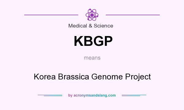 What does KBGP mean? It stands for Korea Brassica Genome Project