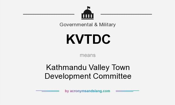 What does KVTDC mean? It stands for Kathmandu Valley Town Development Committee