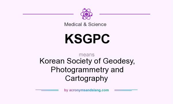What does KSGPC mean? It stands for Korean Society of Geodesy, Photogrammetry and Cartography