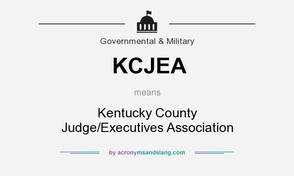 What does KCJEA mean? It stands for Kentucky County Judge/Executives Association
