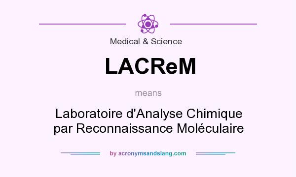 What does LACReM mean? It stands for Laboratoire d`Analyse Chimique par Reconnaissance Moléculaire
