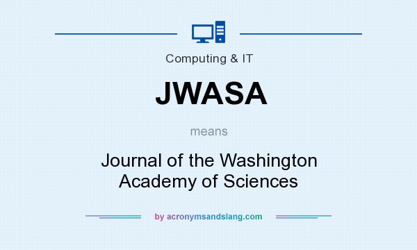 What does JWASA mean? It stands for Journal of the Washington Academy of Sciences