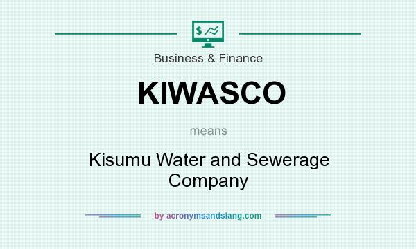 What does KIWASCO mean? It stands for Kisumu Water and Sewerage Company