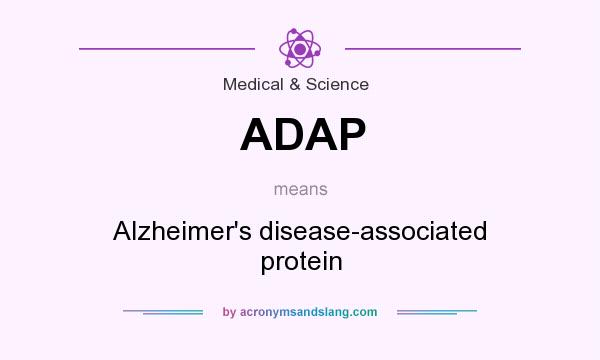 What does ADAP mean? It stands for Alzheimer`s disease-associated protein