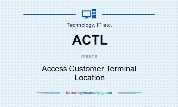 What does ACTL mean? It stands for Access Customer Terminal Location