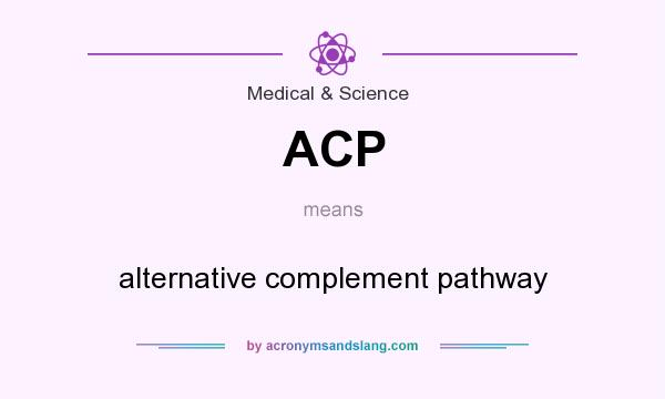 What does ACP mean? It stands for alternative complement pathway