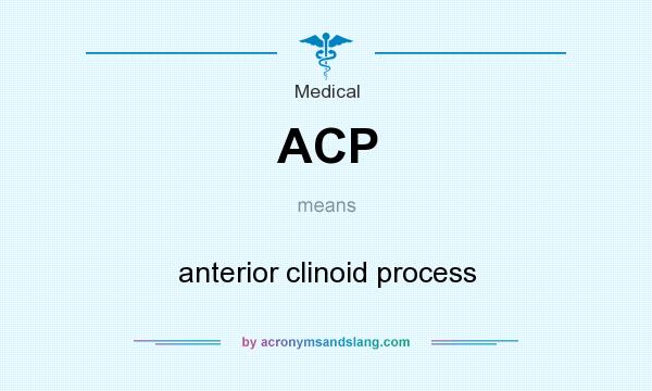 What does ACP mean? It stands for anterior clinoid process