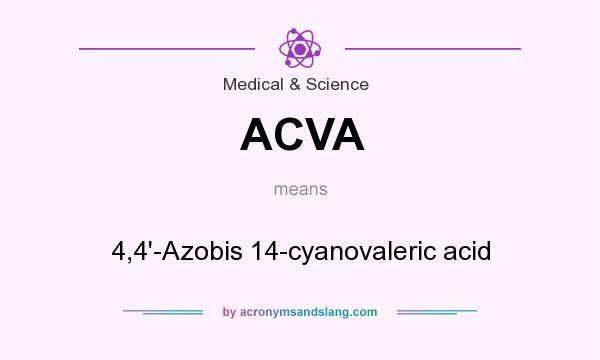 What does ACVA mean? It stands for 4,4`-Azobis 14-cyanovaleric acid