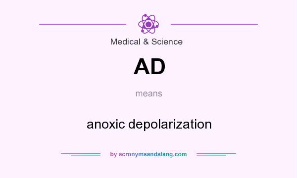What does AD mean? It stands for anoxic depolarization