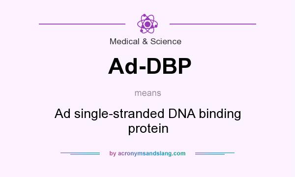 What does Ad-DBP mean? It stands for Ad single-stranded DNA binding protein