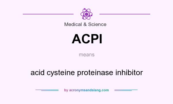 What does ACPI mean? It stands for acid cysteine proteinase inhibitor