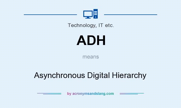 What does ADH mean? It stands for Asynchronous Digital Hierarchy