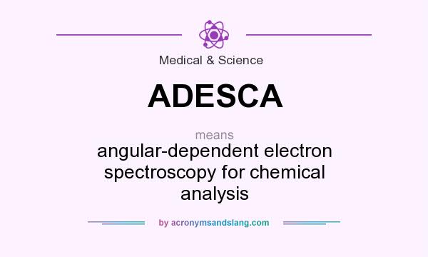 What does ADESCA mean? It stands for angular-dependent electron spectroscopy for chemical analysis