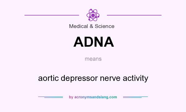 What does ADNA mean? It stands for aortic depressor nerve activity