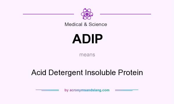 What does ADIP mean? It stands for Acid Detergent Insoluble Protein