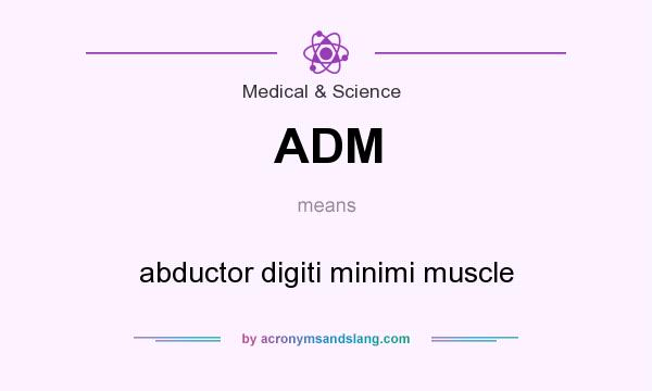 What does ADM mean? It stands for abductor digiti minimi muscle