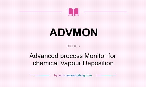 What does ADVMON mean? It stands for Advanced process Monitor for chemical Vapour Deposition