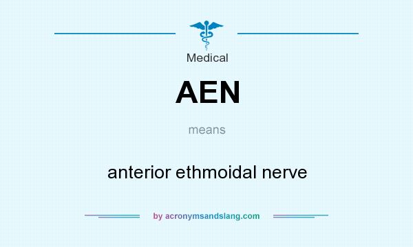 What does AEN mean? It stands for anterior ethmoidal nerve