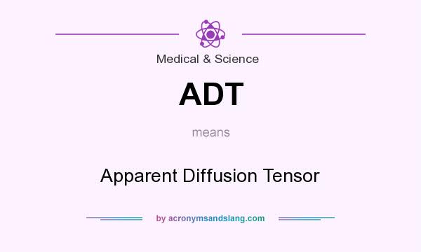 What does ADT mean? It stands for Apparent Diffusion Tensor