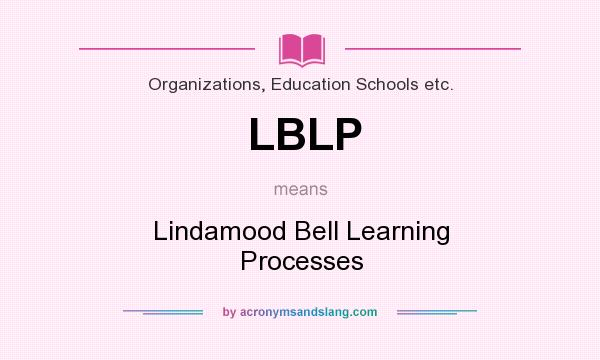 What does LBLP mean? It stands for Lindamood Bell Learning Processes