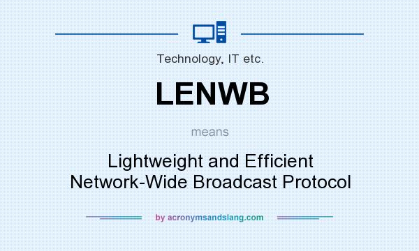 What does LENWB mean? It stands for Lightweight and Efficient Network-Wide Broadcast Protocol
