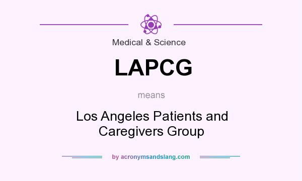 What does LAPCG mean? It stands for Los Angeles Patients and Caregivers Group