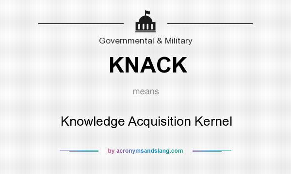 What does KNACK mean? It stands for Knowledge Acquisition Kernel