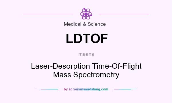 What does LDTOF mean? It stands for Laser-Desorption Time-Of-Flight Mass Spectrometry