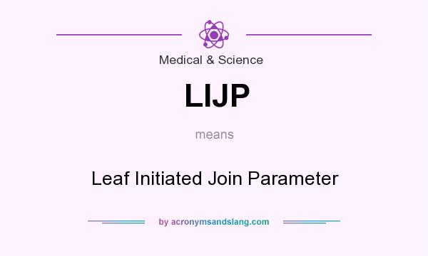 What does LIJP mean? It stands for Leaf Initiated Join Parameter