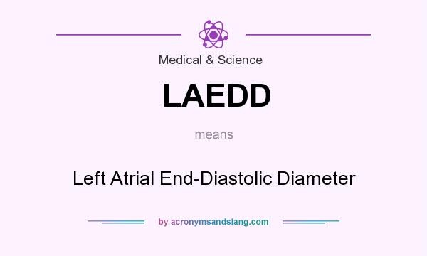 What does LAEDD mean? It stands for Left Atrial End-Diastolic Diameter