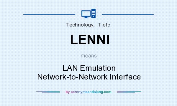 What does LENNI mean? It stands for LAN Emulation Network-to-Network Interface